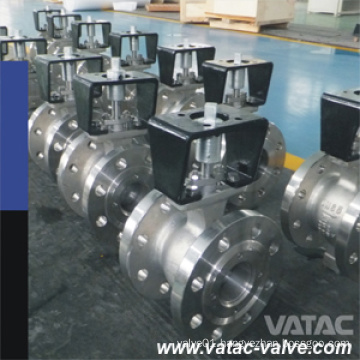 Top Flange Ss304/Ss316/Ss304L/Ss316L V Port Ball Valve